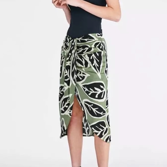 ZARA Wrap Pareo Midi Skirt S - Picture 3 of 9